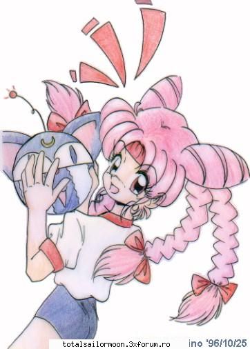 black lady - Sailor Moon_Tsukino Usagi - Sailor Chibita_Moon